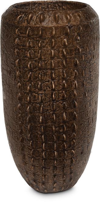 Croc Pflanzvase, Ø 50 cm, Höhe100 cm, bronze