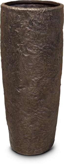 Rocky Pflanzgefäß, Ø 35 cm, Höhe 79 cm, bronze