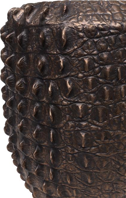 Croc Pflanzgefäß, Ø 47 cm, Höhe 56 cm, bronze