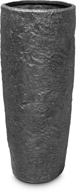 Rocky Pflanzgefäß, Ø 43 cm, Höhe 100 cm, black granite