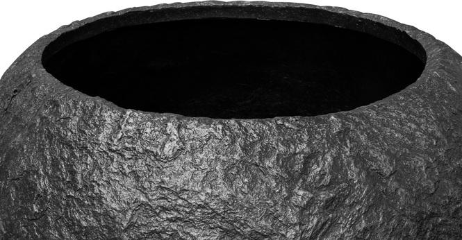 Rocky Pflanzkugel, Ø 80 cm, Höhe 57 cm, black granite