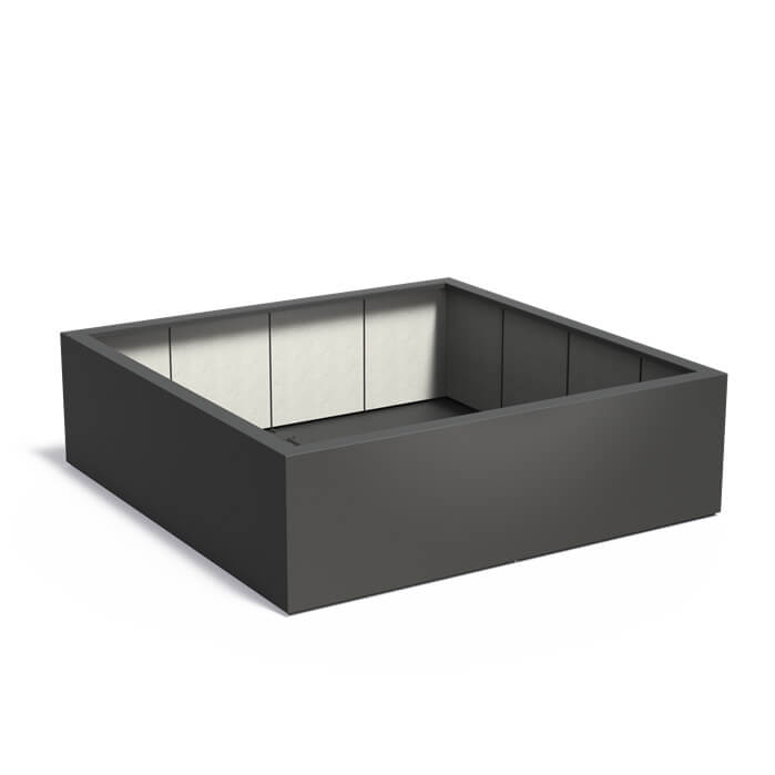 Pflanzkuebel aus Kunststoff groß-Fiberglas-quadratisch-verschiedene Maße  