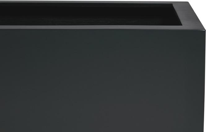 Pflanzgefaeße Fiberglas-schwarz-rechteckig-100,120,150cm lang