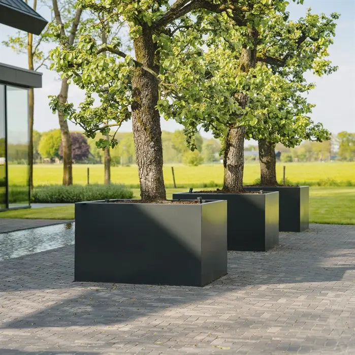 Pflanzkübel aus Aluminium für ihren Garten oder Terrasse.