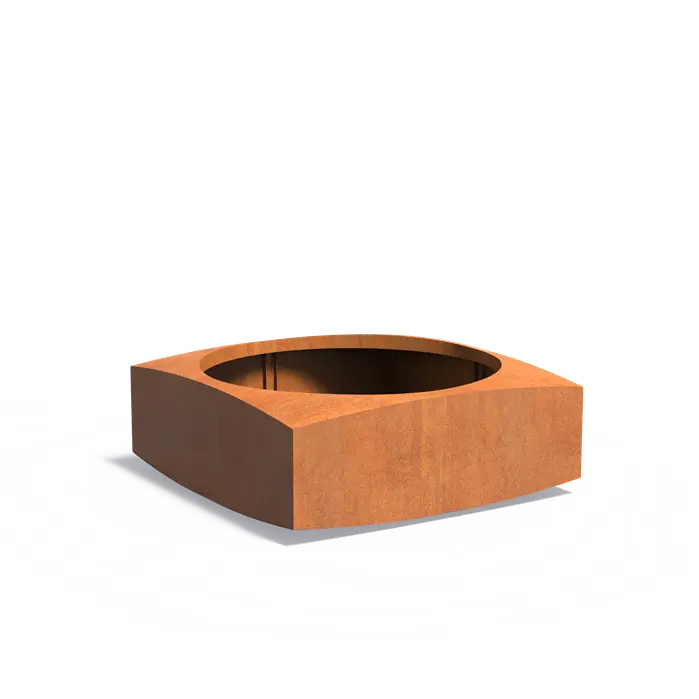 Pflanzkübel Cortenstahl für Terrasse und Garten.
