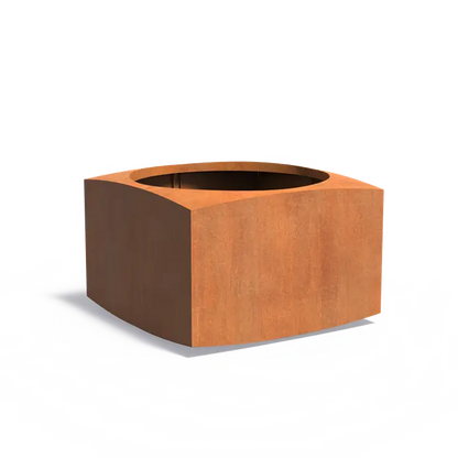 Pflanzkübel Cortenstahl für Terrasse und Garten.