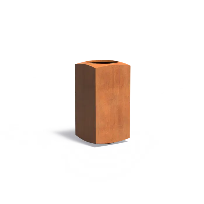 Pflanzkübel Cortenstahl für Terrasse und Garten.