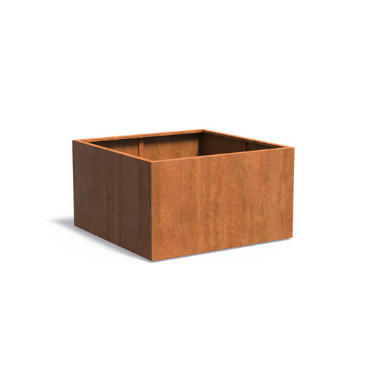Pflanzkübel Cortenstahl quadratisch für Terrasse