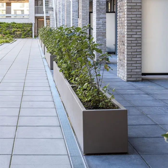 Pflanzkübel mit Rollen aus Fiberglas (Kunststoff) für Ihren Garten oder Terrasse,