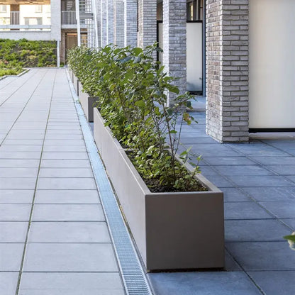 Pflanzkübel mit Rollen aus Fiberglas (Kunststoff) für Ihren Garten oder Terrasse,