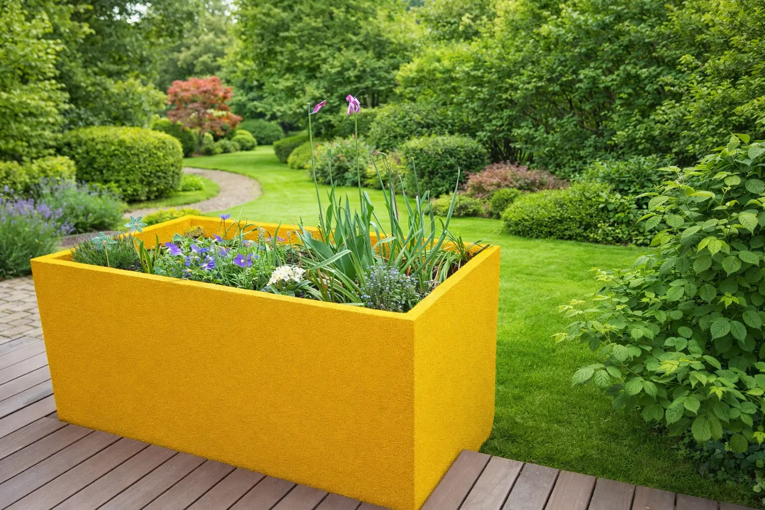 Hochbeet aus Hartschaumkernplatte für Ihren Garten.