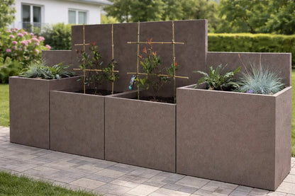 Blumenkasten mit Sichtschutz Flexi-Design bis Länge 150cm