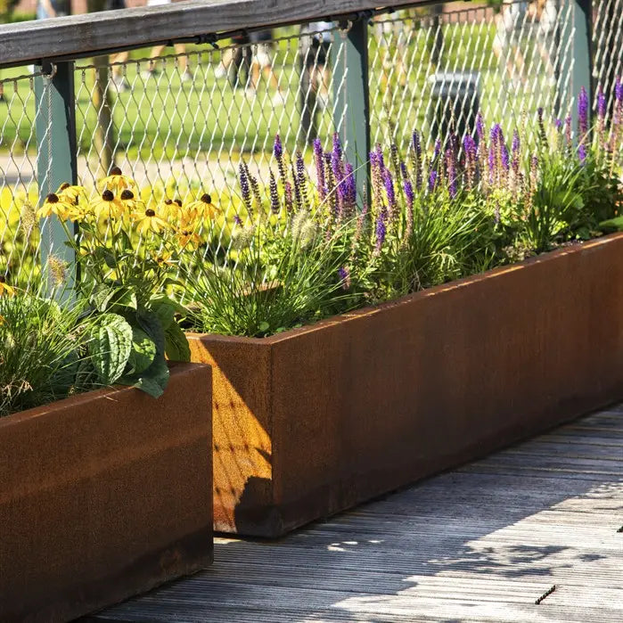 Pflanzkübel aus Cortenstahl (Metall) für Ihren Garten oder Terrasse.