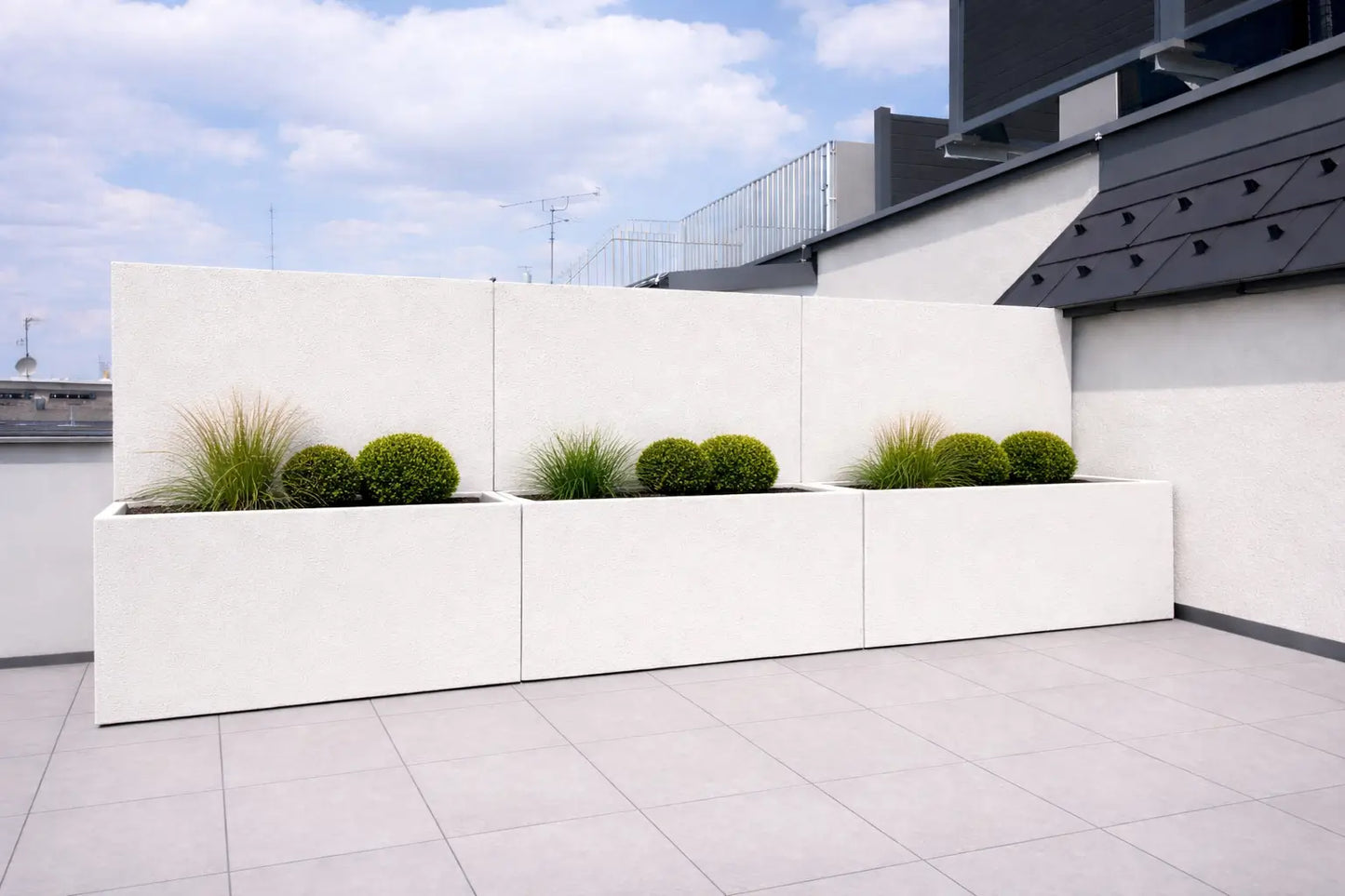 Flexi-Design Blumenkasten mit Sichtschutz winterfest – Potflex