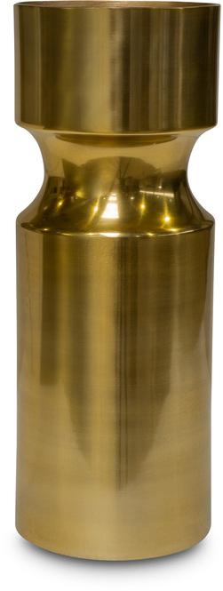 Pico - Aluminium Vase, Ø 12 cm, Höhe 32 cm, messing glänzend
